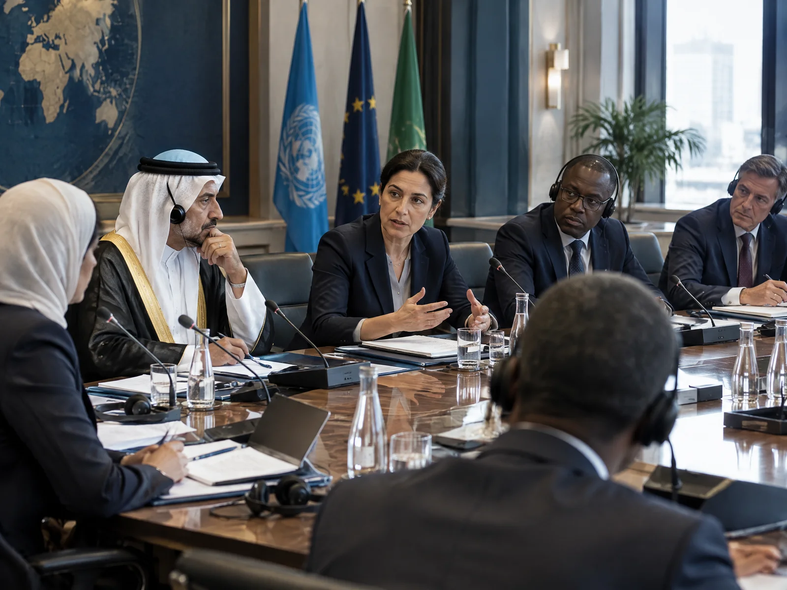 International institutional cooperation meeting supported by professional interpreters